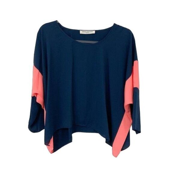 Amanda Uprichard Navy Blouse - Picture 3 of 3